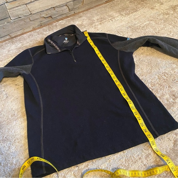 Kuhl Revel Pullover Sweater Sweatshirt Technical Knit Fleece Lined 1/4 Zip: L - Picture 7 of 10